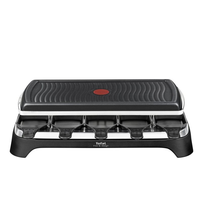 Tefal RE 4588 Raclette-Grill per 10 Personen Nero/Edelstahl